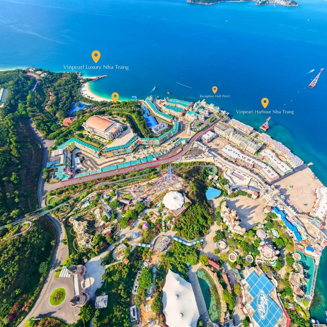 Bản đồ vinpearl đảo hòn tre harbour luxury resort và theater Bản đồ vinpearl đảo hòn tre harbour luxury resort và theater