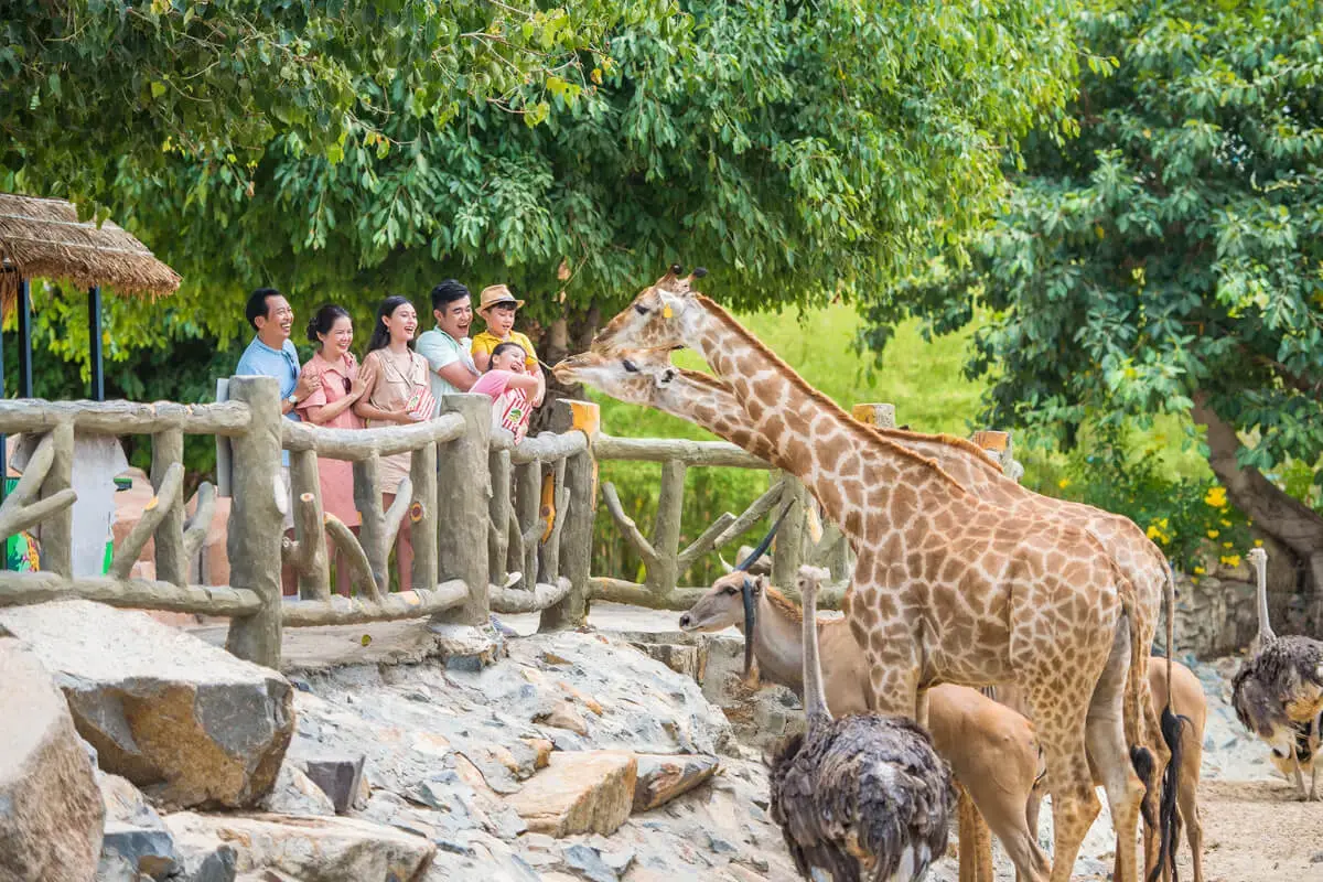 Khu vực King's Garden VinWonders Nha Trang và các loài thú