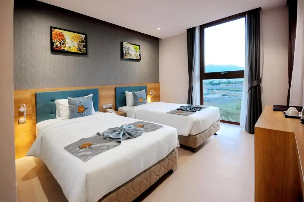 Phòng Deluxe City View 2 giường đơn Phòng Deluxe City View 2 giường đơn tại Sun Kiss Hotel Nha Trang