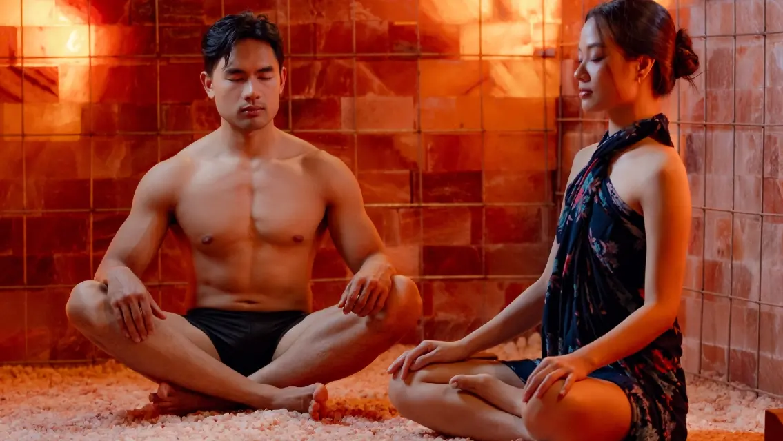 Phòng xông hơi tại khu spa I-Resort Nha Trang Phòng xông hơi kết hợp trong khu Mud House I-Resort